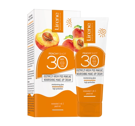 Lirene Sun odżywczy krem pod makijaż SPF30 Peachy Shot 50ml