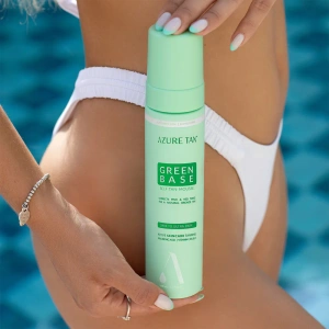 Azure Tan Green Base Self Tan Mousse Dark to Ultra Dark samoopalająca pianka do ciała zielona baza 200 ml