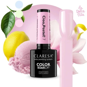 Claresa hybrydowy lakier do paznokci Ciao Pastel 7 5 g