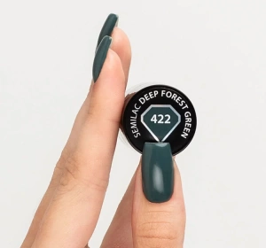 Semilac Into Her Tenderness lakier hybrydowy 422 Deep Forest Green 7ml