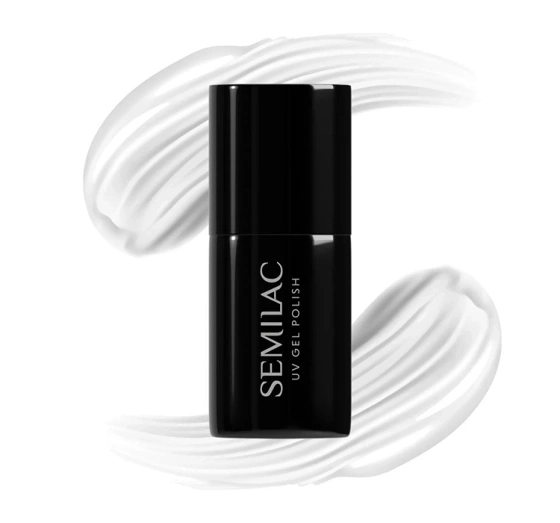 Semilac Black & White lakier hybrydowy 001 Strong White 7ml