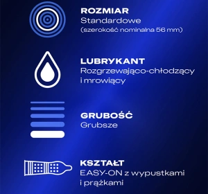 Durex Intense stymulujące prezerwatywy z wypustkami i prążkami 3 szt