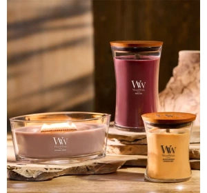 Woodwick Elipse Jar Candle świeca zapachowa Patchouli Creme 453,6 g