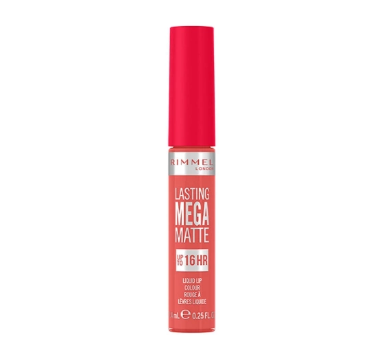 RIMMEL LASTING MEGA MATTE MATOWA POMADKA 600 CORAL SASS 7,4ML
