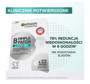 Garnier Pure Active plastry na niedoskonałości 22 sztuk