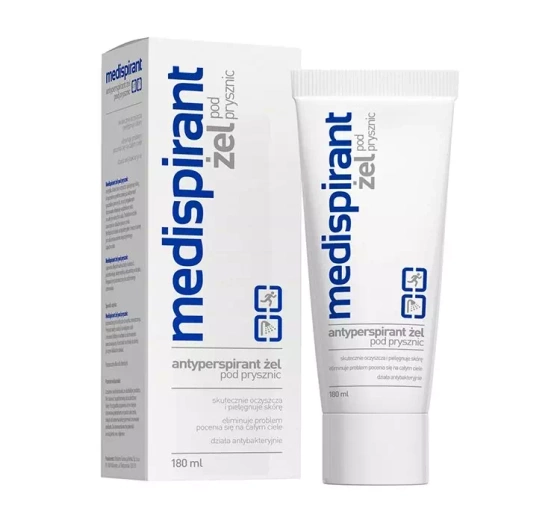 Medispirant antyperspirant żel pod prysznic + szampon  na nadpotliwość całego ciała 180 ml