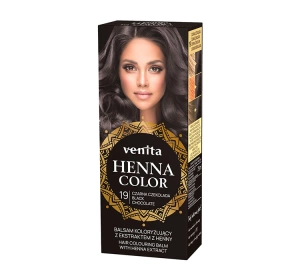 Venita Henna Color balsam koloryzujący z ekstraktem z henny 19 Czarna Czekolada 75ml