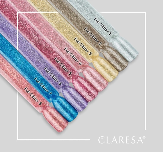 Claresa hybrydowy lakier do paznokci Full Glitter 7 5 g