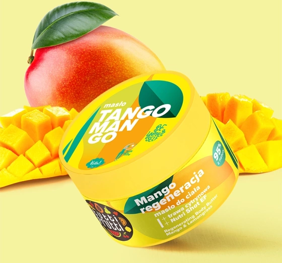 Tutti Frutti Tango Mango regenerujące masło do ciała Mango i Trawa cytrynowa 200 ml