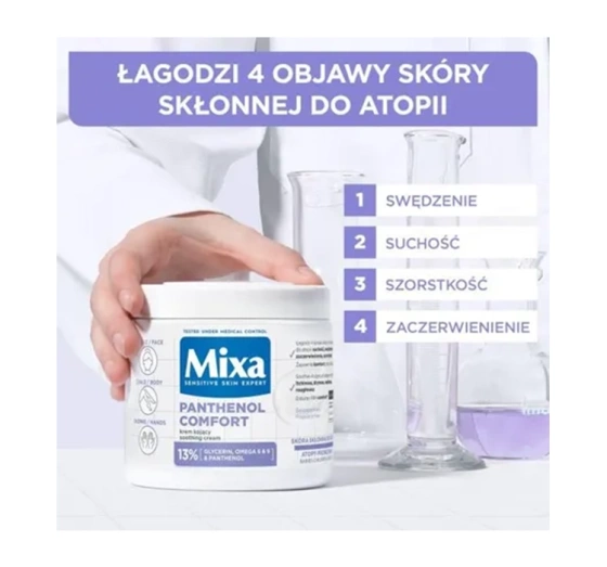 Mixa Panthenol Comfort multifunkcyjny krem kojący skóra skłonna do atopii 400 ml