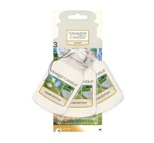 Yankee Candle Car Jar zapach do samochodu trójpak Clean Cotton