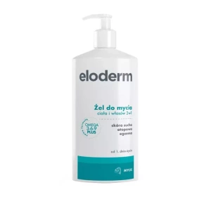 Eloderm żel do mycia ciała i włosów 2w1 skóra sucha, atopowa, egzema od 1 dnia życia 400 ml