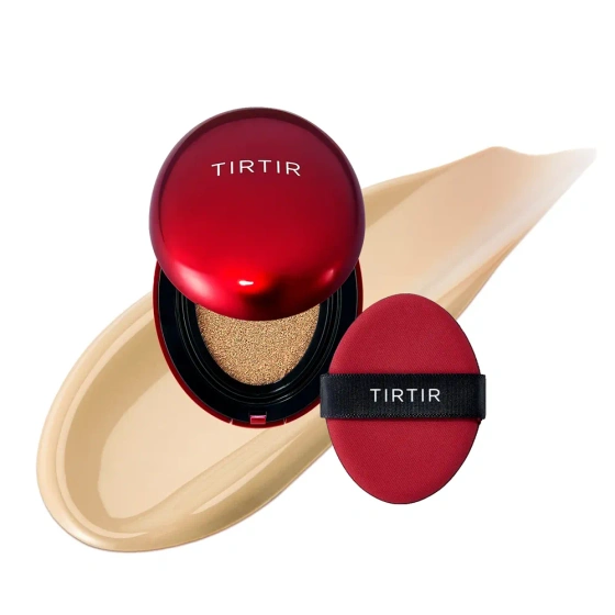 TIRTIR Mask Fit Red Cushion SPF40 PA++ długotrwały mini podkład do twarzy w kompakcie 24W Soft Beige 4,5 g