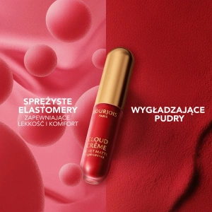 Bourjois Cloud Crème Velvet Matte matowa pomadka do ust w płynie 01 Rose Bonbon 3,1 ml