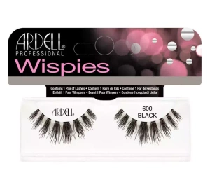 Ardell Wispies sztuczne rzęsy na pasku 600 Black