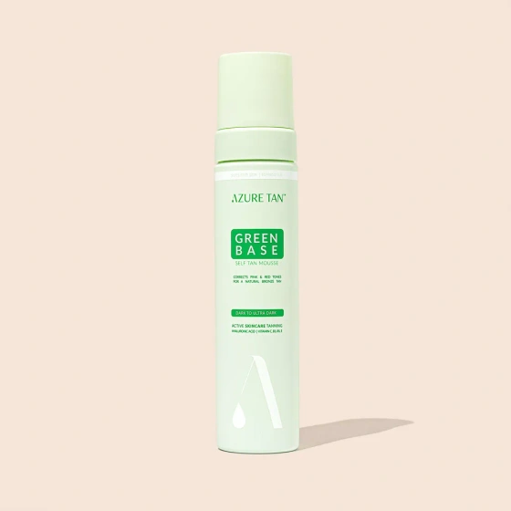 Azure Tan Green Base Self Tan Mousse Dark to Ultra Dark samoopalająca pianka do ciała zielona baza 200 ml