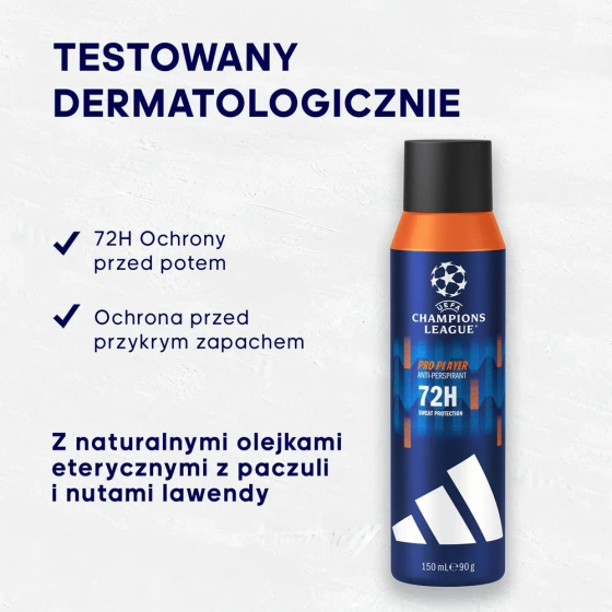 Adidas UEFA Champions League Pro Player antyperspirant spray 150 ml