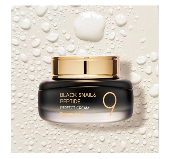 FarmStay Black Snail&Peptide9 przeciwzmarszczkowy krem ze śluzem ślimaka 55ml