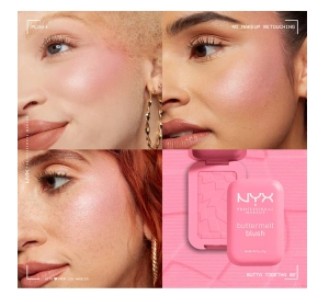 NYX Professional Makeup Buttermelt róż do policzków w kompakcie 02 Butta Together 5 g