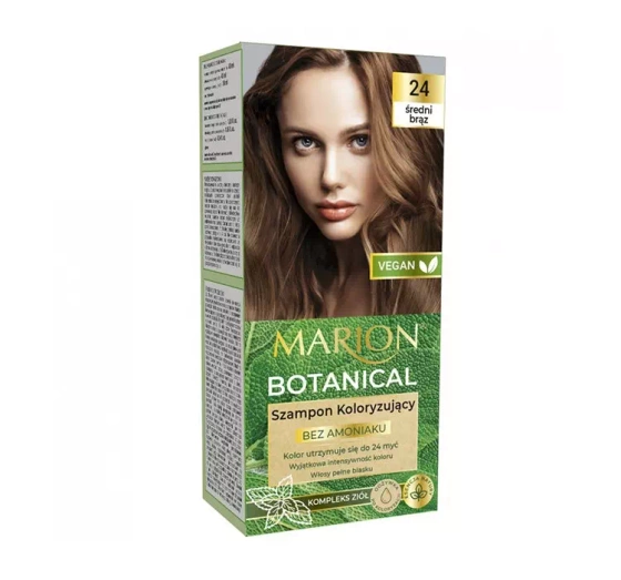 MARION BOTANICAL SZAMPON KOLORYZUJĄCY 24 ŚREDNI BRĄZ