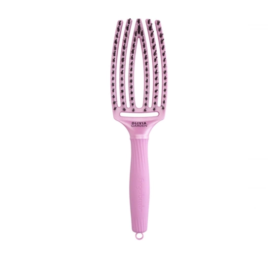 Olivia Garden Fingerbrush szczotka do włosów z włosiem mieszanym Celestial Pink