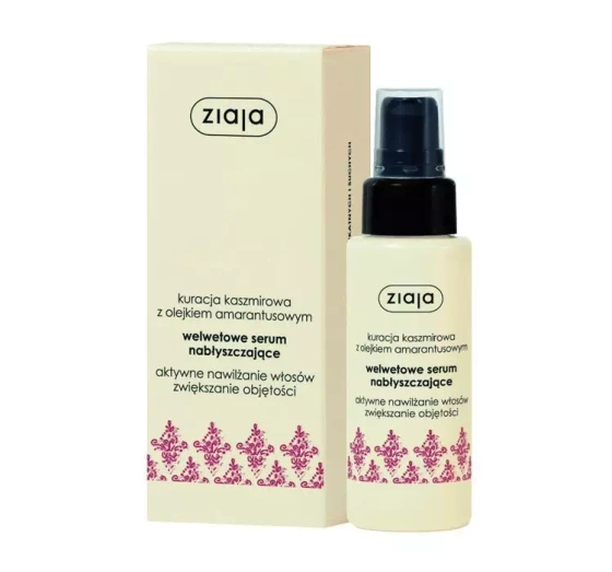 Ziaja Seria Kaszmirowa welwetowe serum nabłyszczające do włosów 50 ml