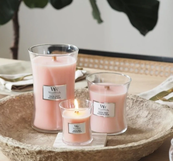 Woodwick Medium Jar Candle świeca zapachowa Coastal Sunset 275 g