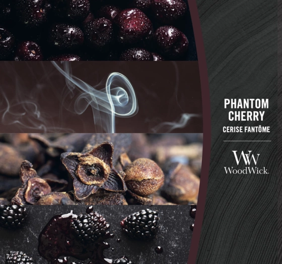 Woodwick Medium Jar Candle świeca zapachowa Phantom Cherry 275 g