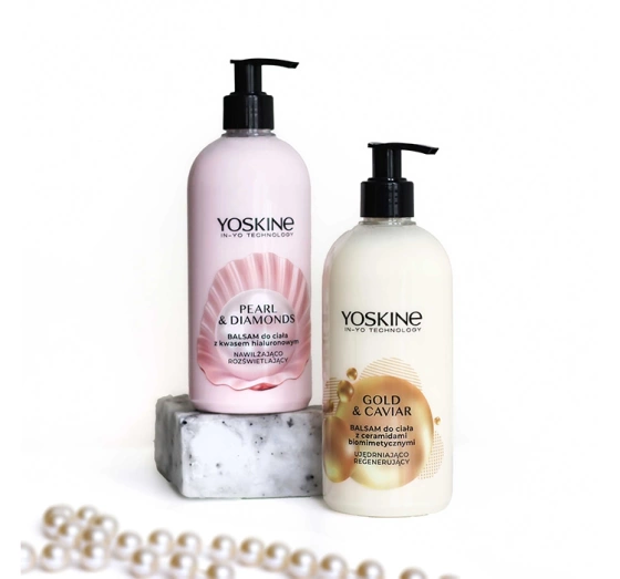 Yoskine Gold&Caviar balsam do ciała z ceramidami biomimetycznymi 400ml
