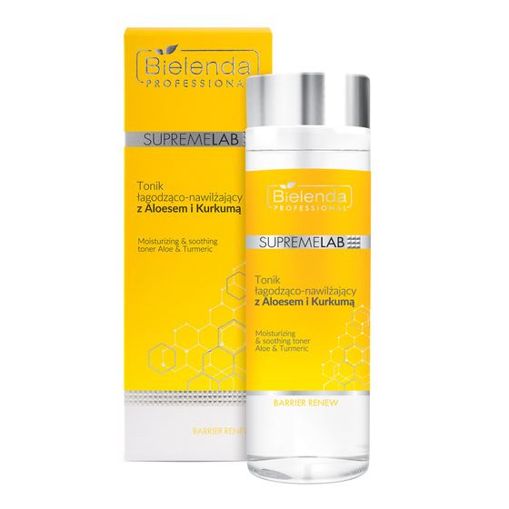 Bielenda Professional Supremelab Barrier Renew łagodząco-nawilżający tonik do twarzy z aloesem i kurkumą 200 ml