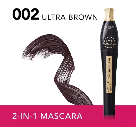 Bourjois Twist Up The Volume tusz do rzęs 002 Ultra Brown 8 ml