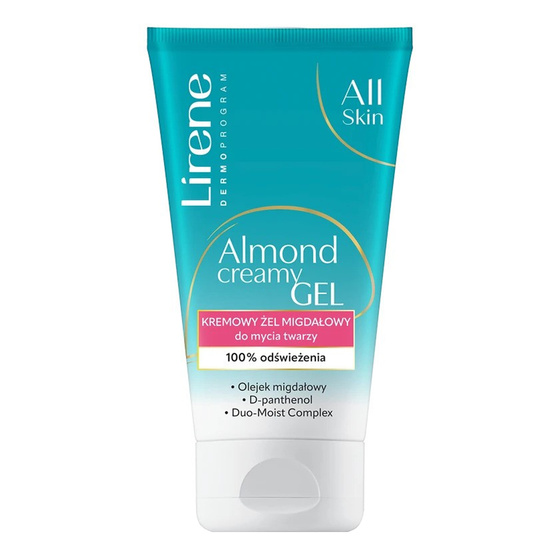 Lirene All Skin kremowy żel migdałowy do mycia twarzy 150 ml