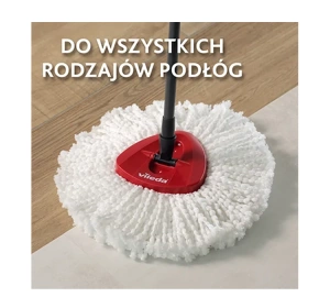 Vileda Turbo 100% Microfibre Refill wkład do mopa obrotowego sznurkowy 1 sztuka