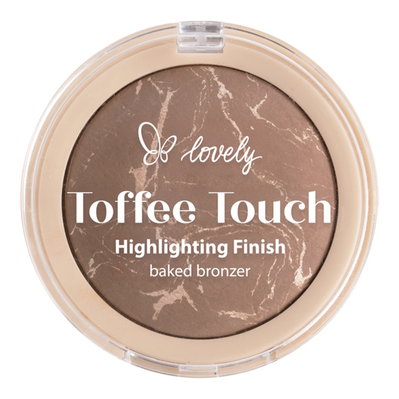 Lovely Toffee Touch wypiekany bronzer do twarzy z rozświetlającym wykończeniem 2 9 g