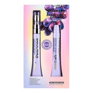 LalaRecipe Bakuchinol Eye Cream przeciwzmarszczkowy krem pod oczy z retinolem i bakuchiolem z końcówką do masażu 2 x 20 ml