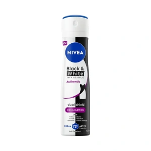 NIVEA Black & White Invisible Authentic antyperspirant w sprayu 150 ml