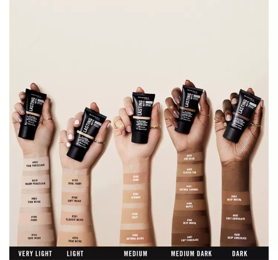 RIMMEL LASTING MATTE PODKŁAD W PŁYNIE MATUJĄCY 408 MAPLE 30ML