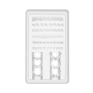 Clavier 3D Nail Art Forms silikonowe formy do ozdób 07