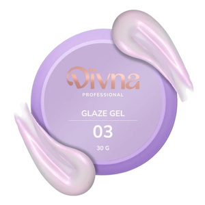 Divna Glaze Gel twardy samopoziomujący żel budujący do paznokci 03 30 g