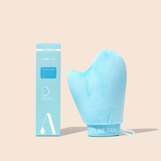 Azure Tan Streak-Free Tanning Applicator Mitt miękka i aksamitna rękawica do aplikacji samoopalacza