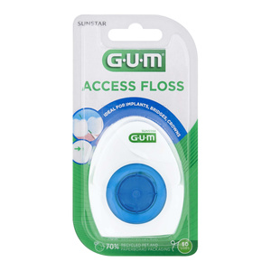Sunstar GUM Access Floss nić dentystyczna z podwójną przewleczką 50 sztuk