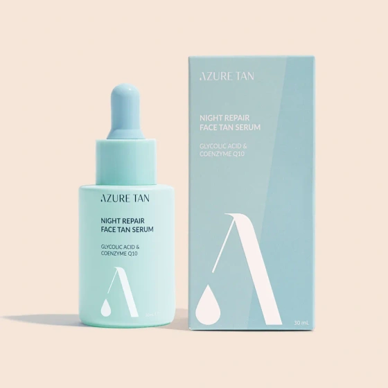 Azure Tan Night Repair Face Tan Serum naprawcze samoopalające serum do twarzy na noc 30 ml