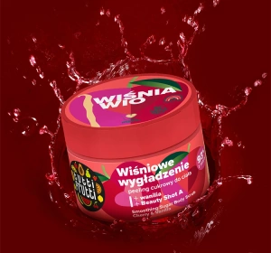 Tutti Frutti Wiśnia Wio cukrowy peeling do ciała Wiśnia i Wanilia 300 g
