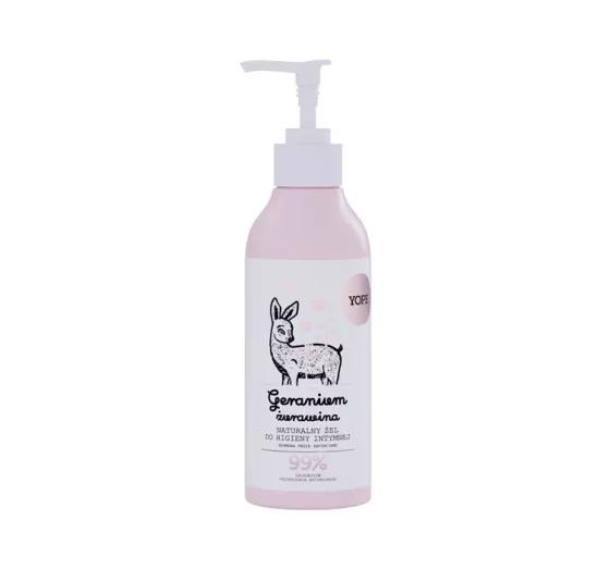 Yope Naturalny żel do higieny intymnej Geranium Żurawina 300ml