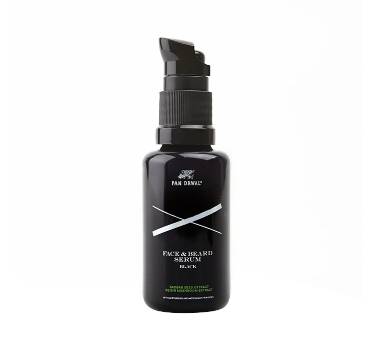 Сыворотка для лица и бороды Pan Drwal Black, увлажняющая, питательная, 30 мл