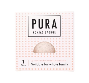 Sister Young Pura naturalna gąbka Konjac do mycia twarzy White
