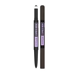 Maybelline Express Brow Satin Duo dwustronna kredka do brwi Black Brown 0,71 g