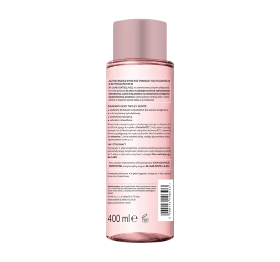AA Laab nawilżający płyn micelarny 400ml