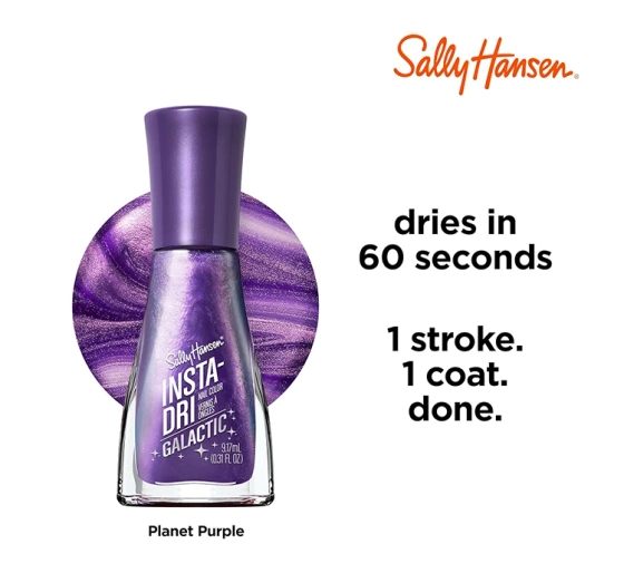 Sally Hansen Insta-Dri Galactic klasyczny lakier do paznokci 112 Planet Purple 9,17ml