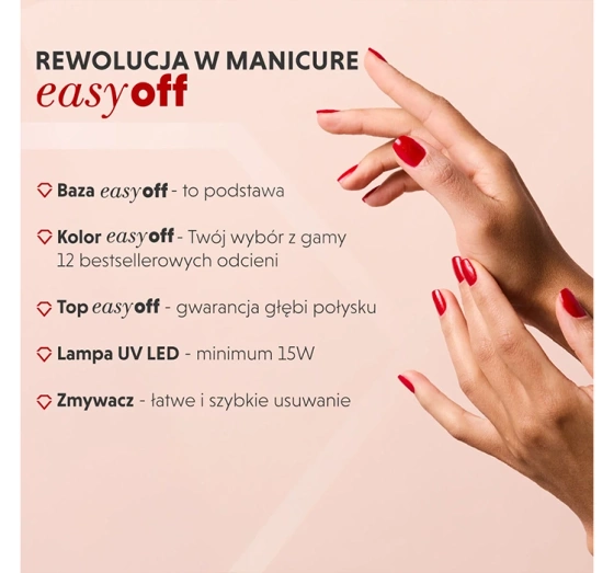 Semilac Easy Off lakier hybrydowy L10 Glazed Milk 7 ml